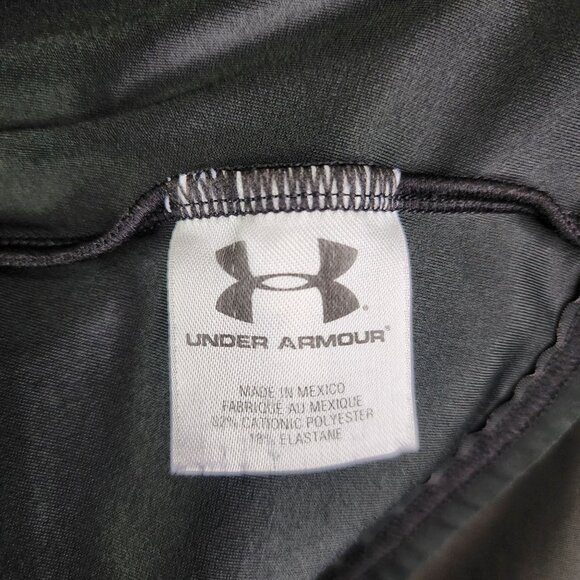 Mens Black Under Armour Compression Shirt Long Sleeve Crew Neck Size XXL - Picture 7 of 11